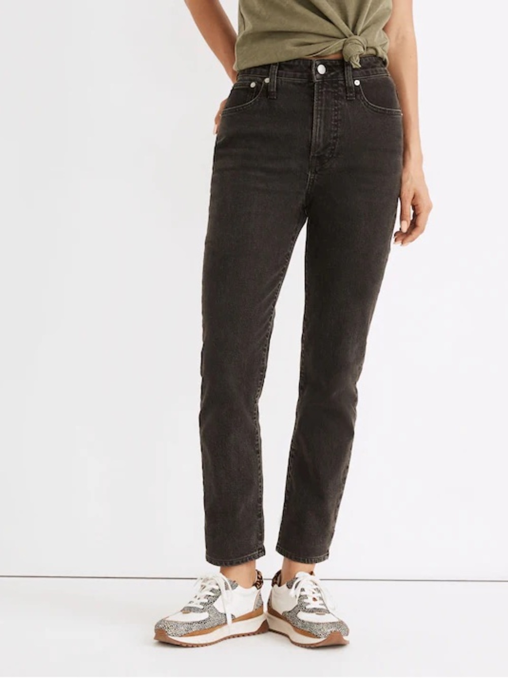 NWT Madewell SIZE 32 The Curvy Perfect Vintage jeans in dark gray
